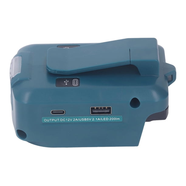 Inversor De Fuente De Alimentación De Batería, Práctico Inversor De Fuente De Alimentación De 18 V A CC 12 V Con Clip Para Cinturón Para Acampar