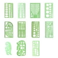 thumbnail image 1 of 1 Set Circle Stencil Plastic High-quality Convenient Use Eye-catching Templates for Drafting Exquisite Appearance Long Lifespan Type 8, 1 of 6