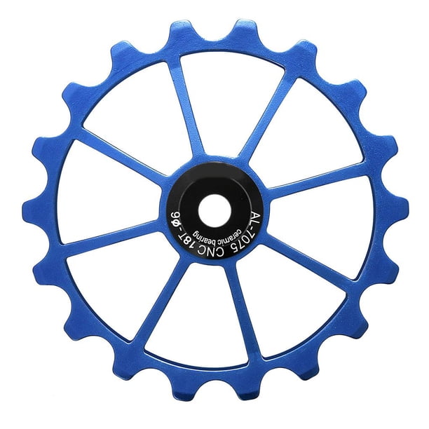 Cambio Trasero De Bicicleta Profesional De 18T, Rodamiento De Cerámica Ligera, Rueda Jockey, Polea De Cambio Trasero, Rueda De Guía De Polea De Aleación De Aluminio Para Bicicletas De Montaña Vogacara OD009745-02