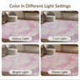 thumbnail image 7 of ODIKA 5'x7' Washable Area Rug Vintage Distressed Boho Mosaic Ornate Scrolling Border Botanical for Dining Room, Under Table, Home Office, Non-Slip Chair-Friendly, 7 of 7