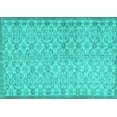 thumbnail image 1 of Ahgly Company Indoor Rectangle Persian Turquoise Blue Bohemian Area Rugs, 6' x 9', 1 of 4