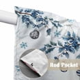thumbnail image 4 of Blue Gnomes Christmas Swag Curtains for Kitchen/Bedroom/Living Room, Xmas Ball Gifts Botanical Snowflake Scalloped Curtains 63 Inch Long, Window Swag Topper Curtains Valances 2 Panels Set 36"x63", 4 of 8