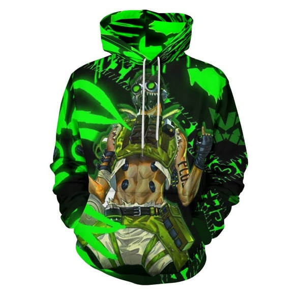 Apex Legends Octane Unisex Sweatshirts Loose Pullover Sweater Hooded Hoodie 3D Printing Jacket Winter Fall Clothes S