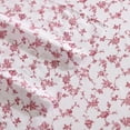 thumbnail image 5 of Betsey Johnson Floral Toile White & Mauve Pink Twin Sheet Set, Soft Easy-Care Bedding, Machine Washable, 5 of 8