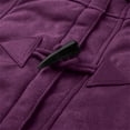 thumbnail image 7 of My Orders Placed Recently yoeyez Winter Coats for Women 2025 Warm Plus Size Fleece Lined Jackets Button Down Sherpa Fur Hooded Parka Peacoat Outerwear Purple Small, 7 of 7