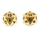 thumbnail image 5 of Paquete de de 20 caras D20 de aleación de zinc, cobre y plata para RPG MTG DND, accesorios de , accesorios DIY Hugo Dados de juego de 20 lados, 5 of 10