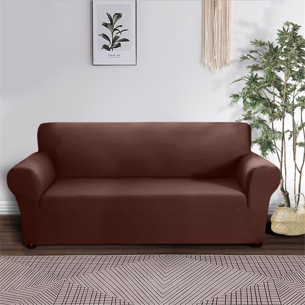 High Stretch Sofa Cover 1 Piece Couch For Arm Chair Loveseat 3 4 Seater Stylish Slipcover Machine Washable Furniture Protector Dark Gray Com High Stretch Sofa Cover 1 Piece Couch, High Arm Sofa Cover
