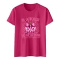 thumbnail image 5 of HUITKMM T-Shirts pour Femmes T-Shirts Graphiques Vêtements d'Été Manches Courtes Haut 249, 5 of 5