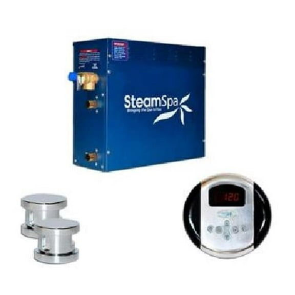 Steam Spa  Steam Spa Oasis Touch Package with Steam Spa 10.5kW Steam Generators; Chrome