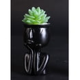 thumbnail image 2 of Escultura Maceta Florero Jardinera s Pequeña Black_A Shamjiam Florero suculento, 2 of 6