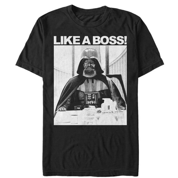 Men's Star Wars Vader Biggest Boss Graphic Tee Black X Large
