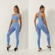 thumbnail image 4 of Pantalones de Yoga de cintura alta para mujer, mallas deportivas sin costuras estampadas para entrenamiento, gimnasio físico, Fitness, Push Up, 4 of 5