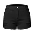 thumbnail image 6 of Cute Shorts for Women, Plus Size Shorts for Women,Trendy Women's High Waisted Distressed Casual Shorts for Summer Ripped Hem Design for Effortless Style for Everyday Wear Must-Have Fashion Staple, 6 of 7