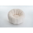 thumbnail image 4 of Jopath Bean Bag Chair, Ultra-Soft Faux Fur Sofa Floral-Shaped Bean Bag Sofa for Gaming Reading Living Room Bedroom Beige, 4 of 9