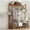 Brown, variant on Colourtree 57.1'' H X 16.1'' W X 1.34'' D Bamboo Cloth 39" W Rack Heavy Duty Top Shelf Hanging Rod with Side Hook and Shoe Storage Shelf,Brown
