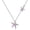 Pink, variant on Blue Starfish Necklace Sterling Silver Ocean Pendant Necklace Beach Jewelry Gift for Women