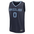 thumbnail image 2 of Men's Fanatics Jaylen Wells Navy Memphis Grizzlies Fast Break Replica Player Jersey - Icon Edition, 2 of 3