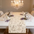 thumbnail image 6 of Wooowa Easter Festival Theme Table Runner with Bunny Egg Floral Print, for Holiday Party Dining Table and Home Scene Decoration, 6 of 6