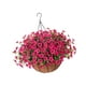 thumbnail image 5 of Flores artificiales colgantes en cesta con forro de coco para jardín y césped. Rosa, 5 of 9