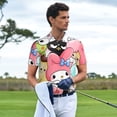 thumbnail image 3 of Saiise Sanrio J Mens Golf Shirt Moisture Wicking Dry Fit Mens Polo Shirts Dry Fit Performance Men's Golf Shirts Regular Fit Fashion Print, 3 of 7