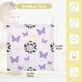 thumbnail image 2 of SKYSONIC 5 PCS Funny Cow Prints Flower Baby Muslin Washcloths, Butterfly Face Towel Burp Cloths Ultrasoft Absorbent Cotton Bath Wipes Towels for Newborn Boys Girls, 2 of 7