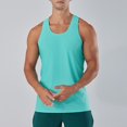 thumbnail image 2 of Fgnfyis Men's Athletic Tank Tops for Summer Sports Fitness Quick Drying Breathable Sleeveless T-Shirt Vest for Basketball Running Outdoor Training Mens Tops Green XXL, 2 of 9