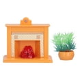 thumbnail image 2 of Dollhouse Mini Plastic Fireplace Kit, Multipurpose 1: 12 Scale Dollhouse Fireplace Set  For DIY Manual For House Model, 2 of 8