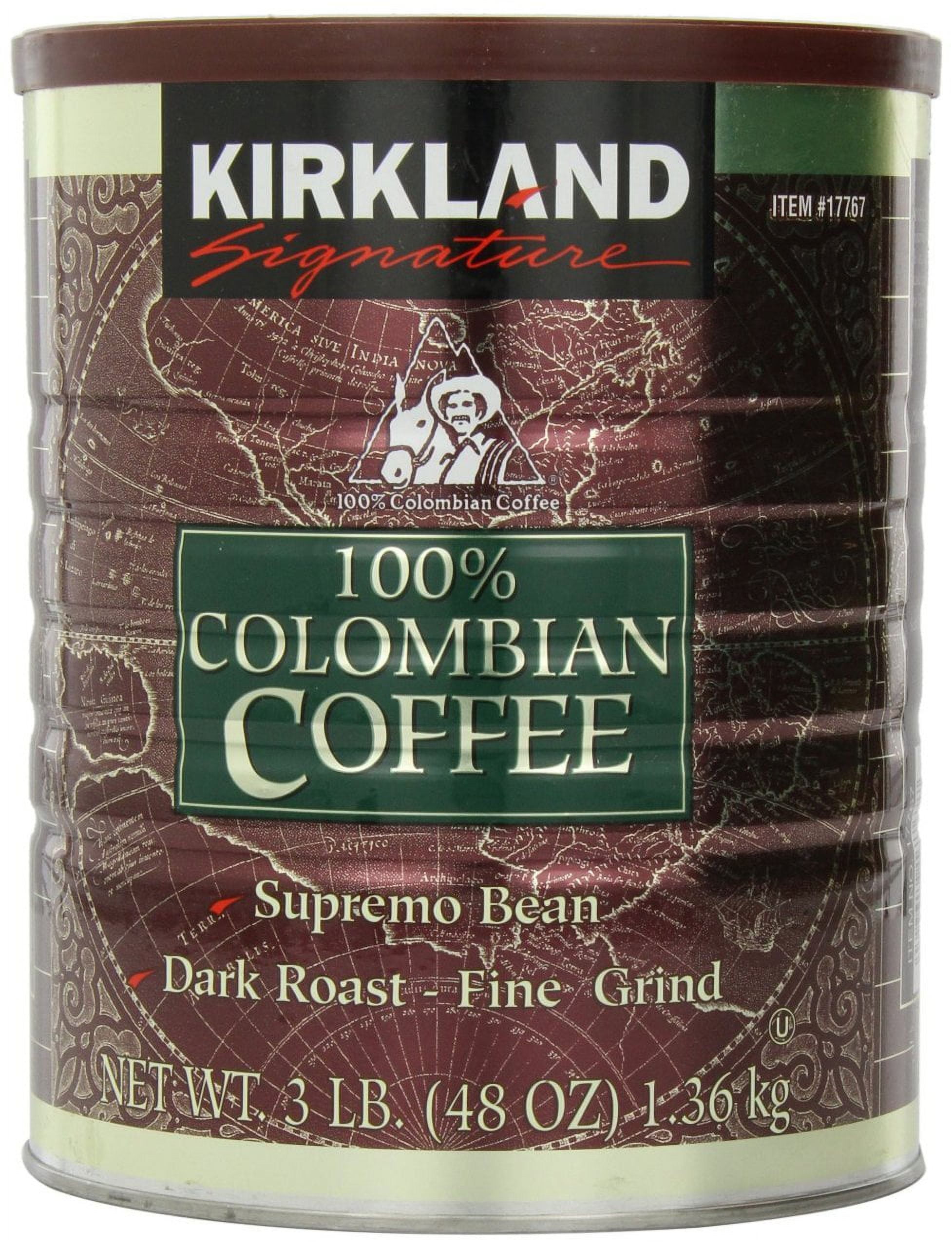 Kirkland Signature 100% Colombian Coffee Supremo Bean Dark Roast