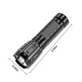 thumbnail image 3 of USB Rechargeable LED Flashlight with 3 Modes, 200-500m Range, Waterproof High-Strength ABS Portable Emergency Light for Outdoor Camping Hiking Home Use, Battery Life 1+ Hours, Strong Grip Design, 3 of 8
