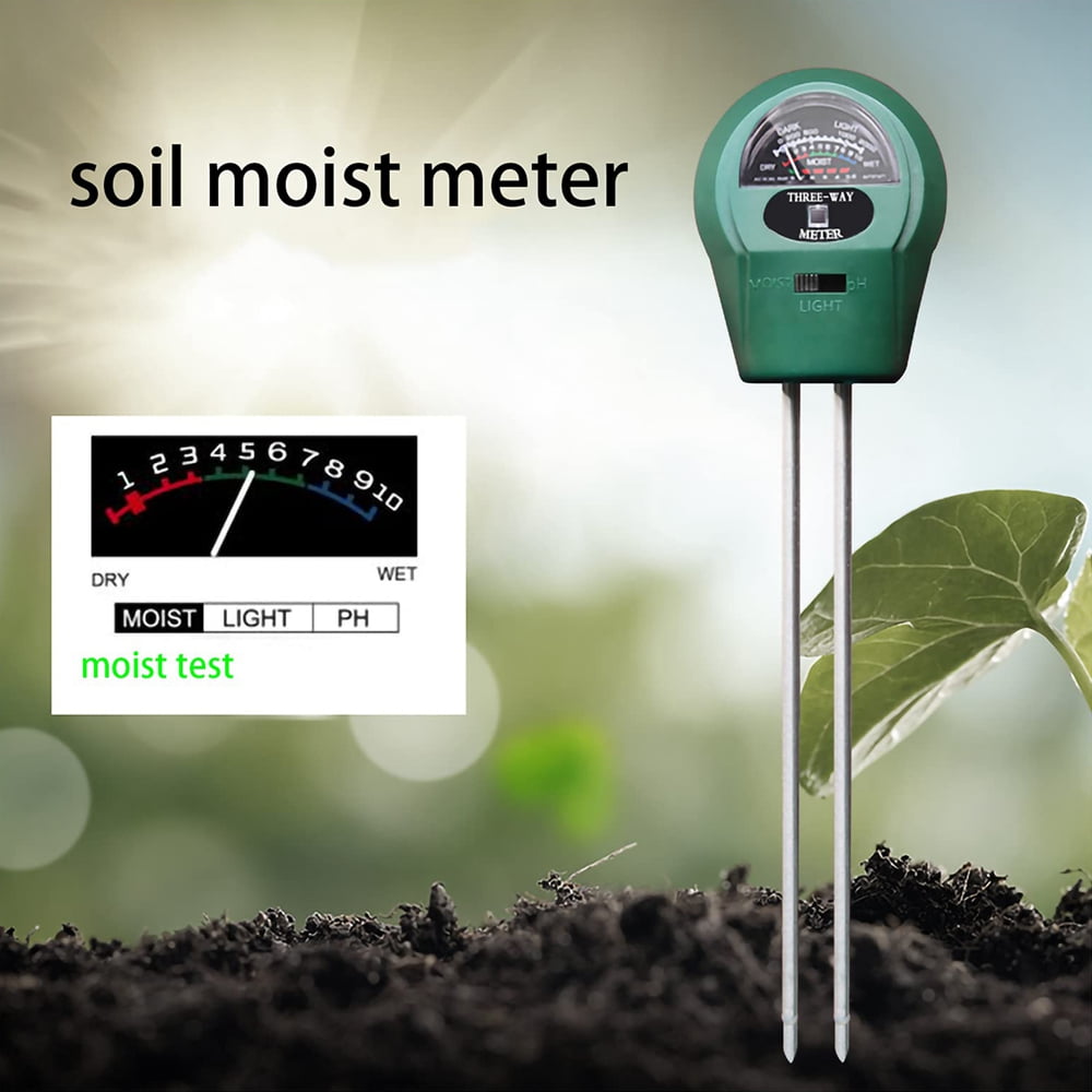 Soil Tester Meter Garden Lawn Plant Pot Moisture PH Sensor Tool Portable 