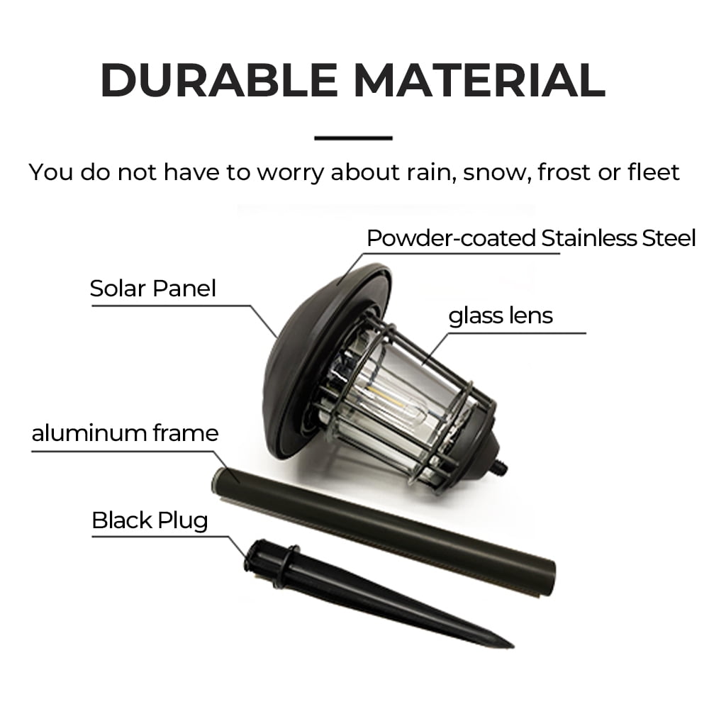 Grand Patio Outdoor 5-Piece Solar LED Pathway Light
