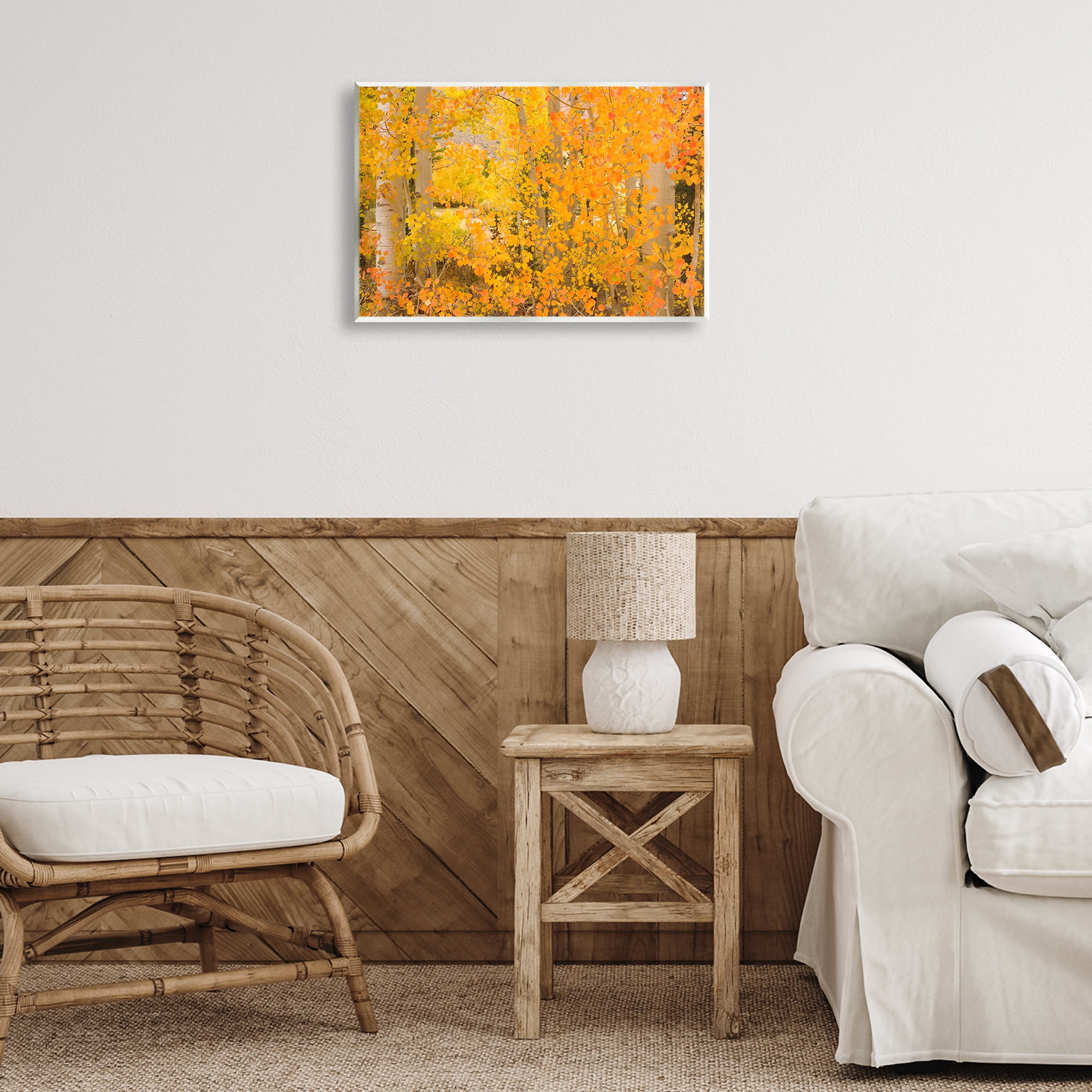 Stupell Industries Dense Birch Foliage Plants & Flowers Photography Unframed Art Print Wall Art, 19 x 13