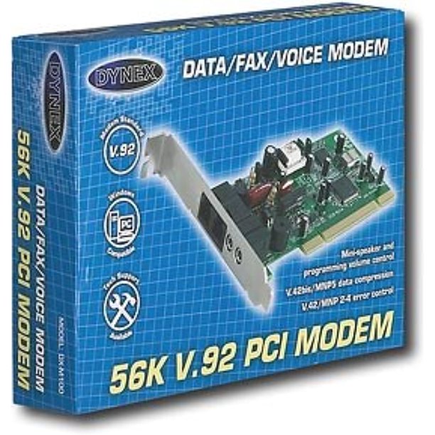 Dynex 56K V.92 PCI Internal Fax/ Voice/ Data Modem