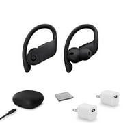 Beats by Dre. Powerbeats Pro Totally Wireless Earphones - Black with 2x USB Wall Adapter Cubes + More