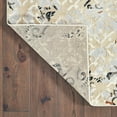 thumbnail image 4 of 4' X 6' Grey And Gold Abstract Power Loom Stain Resistant Area Rug, 4 of 7