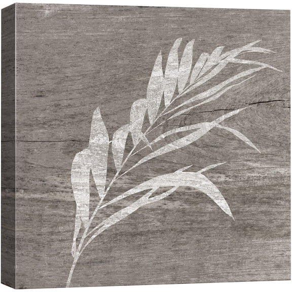 wall26 Canvas Print Wall Art White Wood Effect Forest Foliage Nature Plants Wood Panels Modern Art Farmhouse/Country Colorful Multicolor Warm for Living Room, Bedroom, Office - 12"x12"