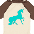 thumbnail image 4 of Inktastic Aqua Unicorn Boys or Girls Long Sleeve Baby Bodysuit, 4 of 5