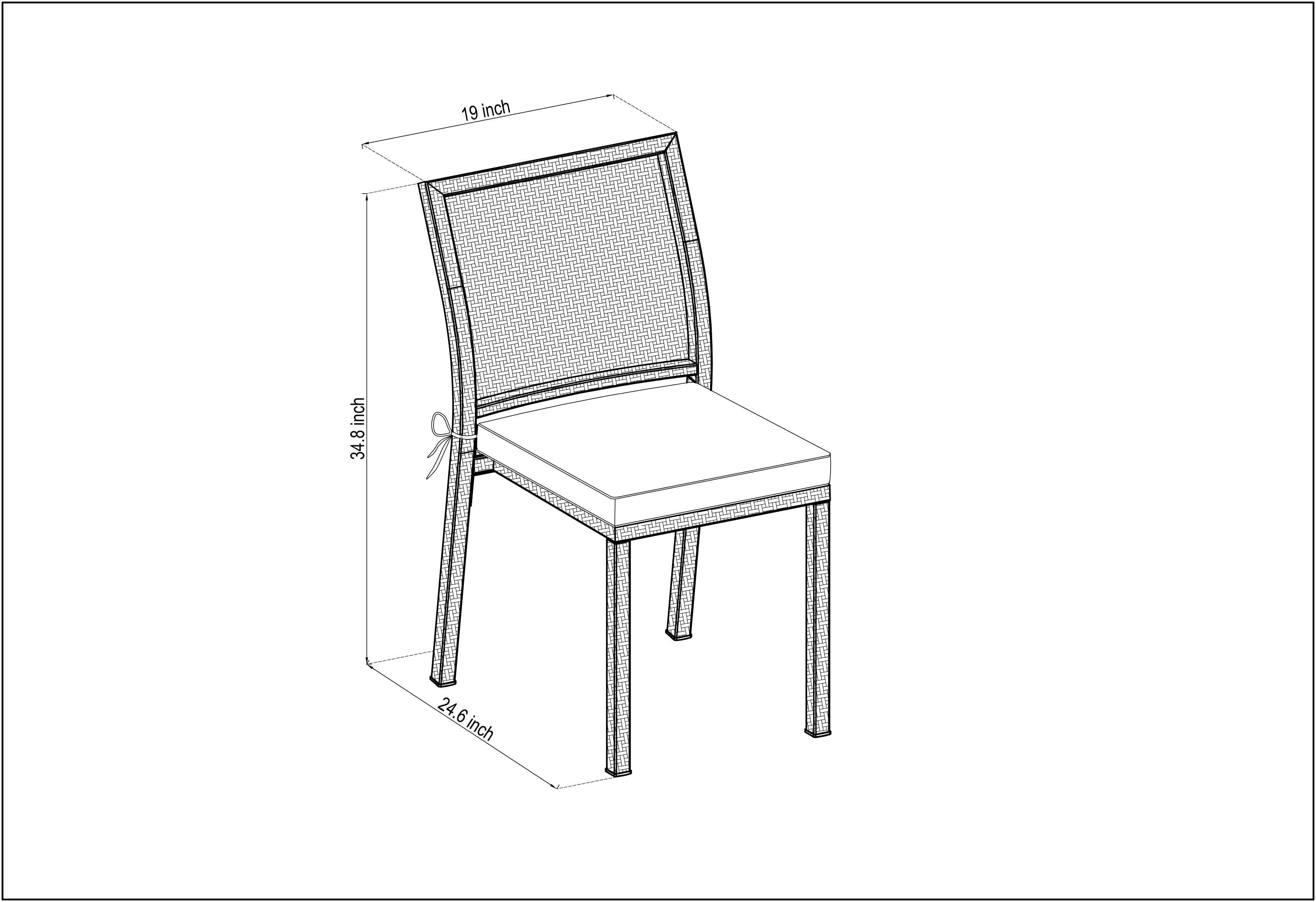 Amazonia Liberty All-Weather Wicker Outdoor Side Chairs, Set of 4, Gray