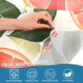 thumbnail image 3 of Yayeee Kitchen Curtains Tier Pair Light Filtering 27"x36" Rod Pocket Short Cafe Window Panel, Watercolor Grapefruit, 3 of 7