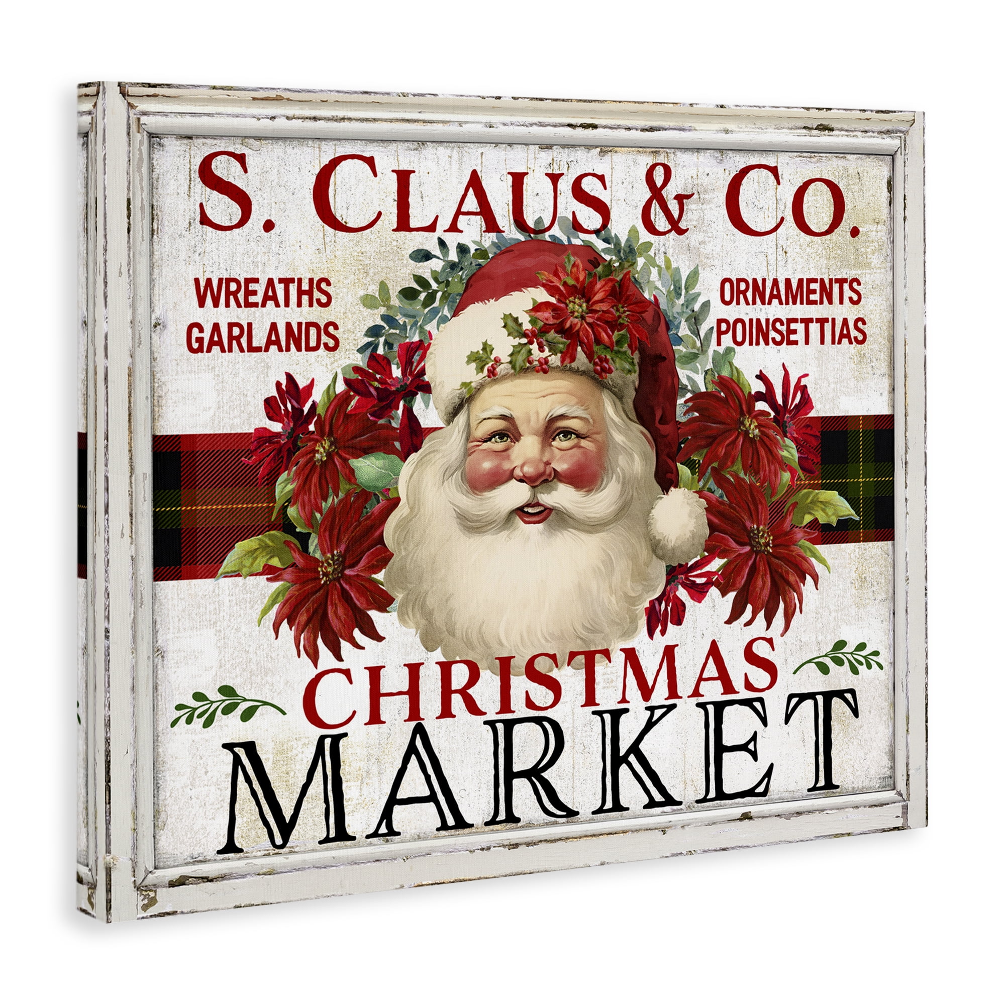 Stupell Industries Holiday Christmas Market Holiday Painting Gallery Wrapped Canvas Art Prints Wall Art, 30 x 24