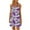 Purple, variant on LYXSSBYX Casual Dresses for Women Women's Round Neck Sleeveless Gradient Tie Dyed Beach Dress