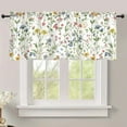 thumbnail image 3 of Retro Kitchen Curtains Wildflower 54x18 in Boho Rod Pocket 1 Panel Spring Floral Blackout Drapes Vine Windows Treatment Valances Bathroom Bedroom Living Room Decoration, 3 of 6