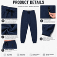 thumbnail image 2 of Men's Sweatpants Joggers Lightweight Elastic Waist Athletic Workout Gym Running Sweat Pants with Pockets, 2 of 9