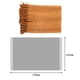 thumbnail image 2 of Manta para sofá con textura de punto en color terracota y óxido, con borlas, acogedora manta tejida de estilo rústico para sofá, cama, silla, patrón de ondas, decoración otoñal, 50 x 60 pulgadas, 2 of 5