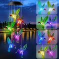 thumbnail image 1 of Carillón de viento Solar Led, carillones de viento para exteriores, luces de lámpara de colibrí que cambian de Color para el hogar, fiesta, patio, decoración de jardín, 1 of 5
