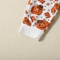 thumbnail image 6 of Youmylove Toddler Boys Girls Long Sleeve Cartoon Pumpkin Prints T Shirt Pullover Tops Pants Outfits Toddler Girl Clothes, 6 of 6