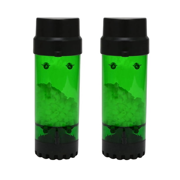 2X Tanque de Peces de Acuario Filtro de Lecho Móvil Fluidizado Filtro de Medios BiolóGicos de Burbuja