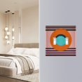 thumbnail image 4 of Yayeee Toggle Light Switch Wall Plate 2-Gang 4.56"x4.48" Decorative Outlet Cover, Orange Circle, 4 of 7