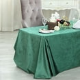 thumbnail image 2 of BalsaCircle 90" x 132" Hunter Green Rectangular Premium Velvet Tablecloth Table Linens, 2 of 8