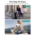 thumbnail image 5 of BAGSMART College Backpack, Lightweight Bookbag with 15.6 inch Laptop Compartment, Casual Daypack for Travel Work Commuter, Camel, 5 of 7